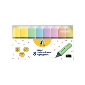 Adel μαρκαδόροι υπογράμμισης σε παστέλ χρώματα 8 τεμάχια