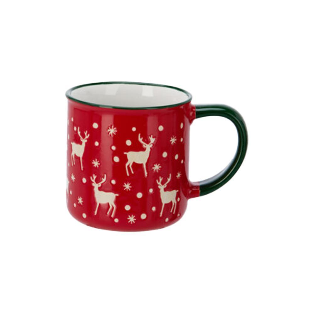 Κούπα stoneware 250ml χριστουγεννιάτικη Τάρανδοι