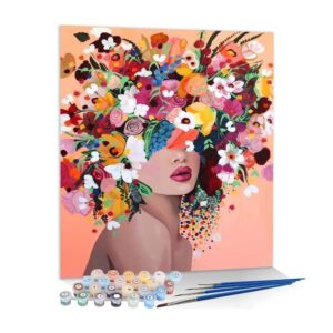 Ζωγραφική με αριθμούς σε καμβά πρόσωπο 40x50εκ.