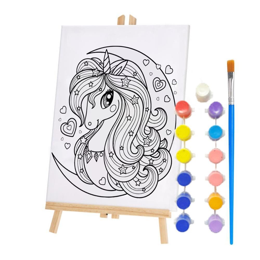 Καβαλέτο ξύλινο με τελάρο πόνυ 30×40εκ