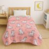 Κουβέρτα παιδική baby unicorn βελουτέ από 100% polyester 150x220εκ.