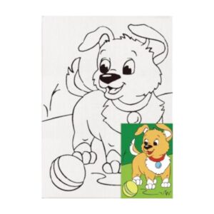 Καμβάς ζωγραφικής με ακρυλικά χρώματα Next σκύλος 20x30εκ.