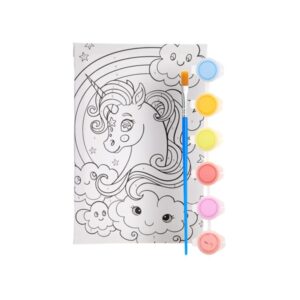 Καμβάς ζωγραφικής με νερομπογιές Next μονόκερος Υ29,5x19,7x1,7εκ.