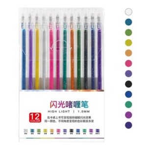 Μαρκαδόροι glitter σετ 12τμχ.