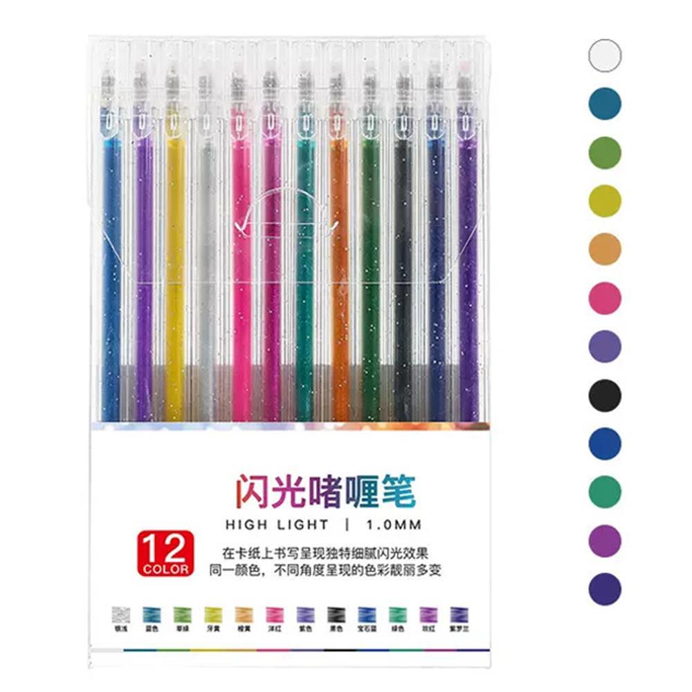 Μαρκαδόροι glitter σετ 12τμχ.