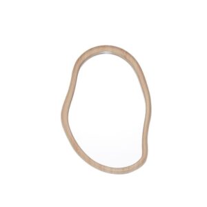 Καθρέφτης επιτοίχιος Nextdeco 77x52εκ. πλαίσιο MDF - PVC φυσικό χρώμα