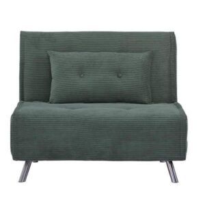 Πολυθρόνα κρεβάτι Nextdeco Berlin σκούρο πράσινο Υ92x100x91εκ.