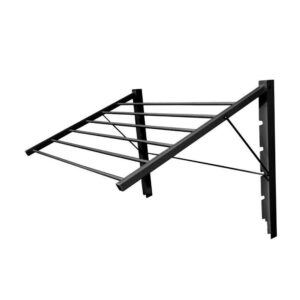 Απλώστρα τοίχου πτυσσόμενη μαύρη Π82x55εκ