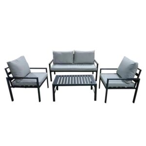 Nextdeco σετ σαλόνι εξωτερικού χώρου μεταλλικό 4τμχ.