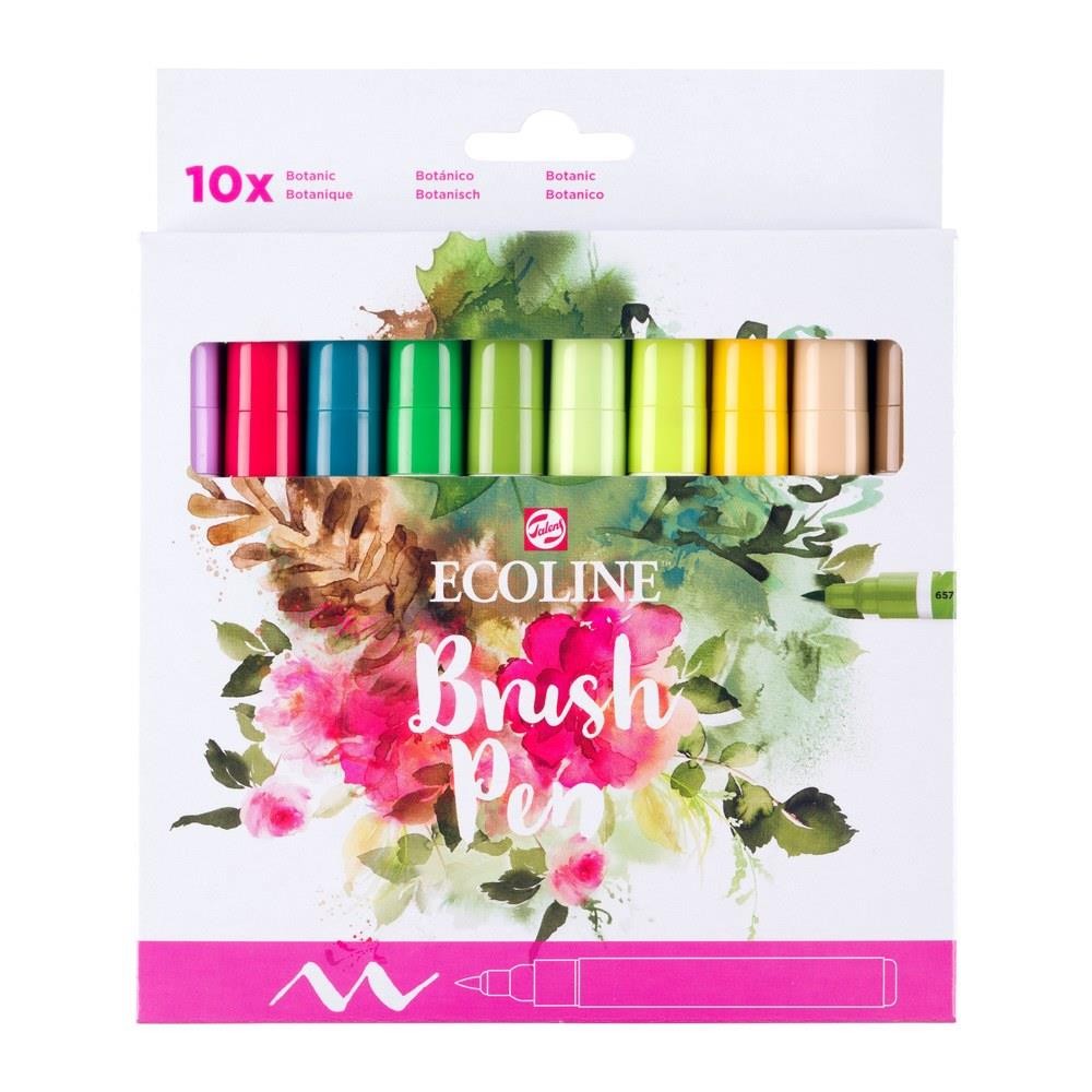 Talens Ecoline Brush Pen Botanic μαρκαδόροι 10 χρώματα