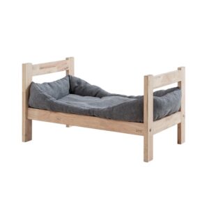 Κρεβάτι γάτας σκύλου Nextdeco Natural μασίφ ξύλο Υ35x60x40εκ.