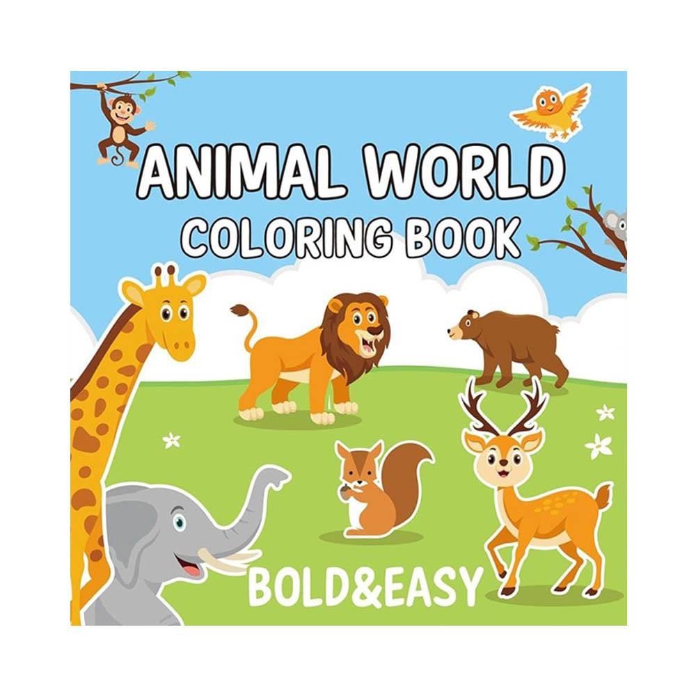 Colouring book Βιβλία χρωματισμού Ζωάκια 21x21εκ., 44 φύλλα