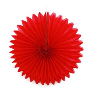 Χάρτινος αποκριάτικος ήλιος κόκκινος 35εκ.