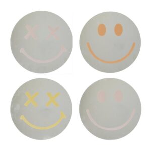 Καθρέφτης μικρός Smiley Face γυάλινος 25x25εκ.