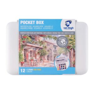 Talens van gogh ακουαρέλα12+3 χρώματα pocket box