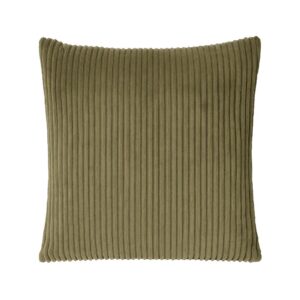 Μαξιλάρι διακοσμητικό γούνινη υφή λαδί 45x45εκ.
