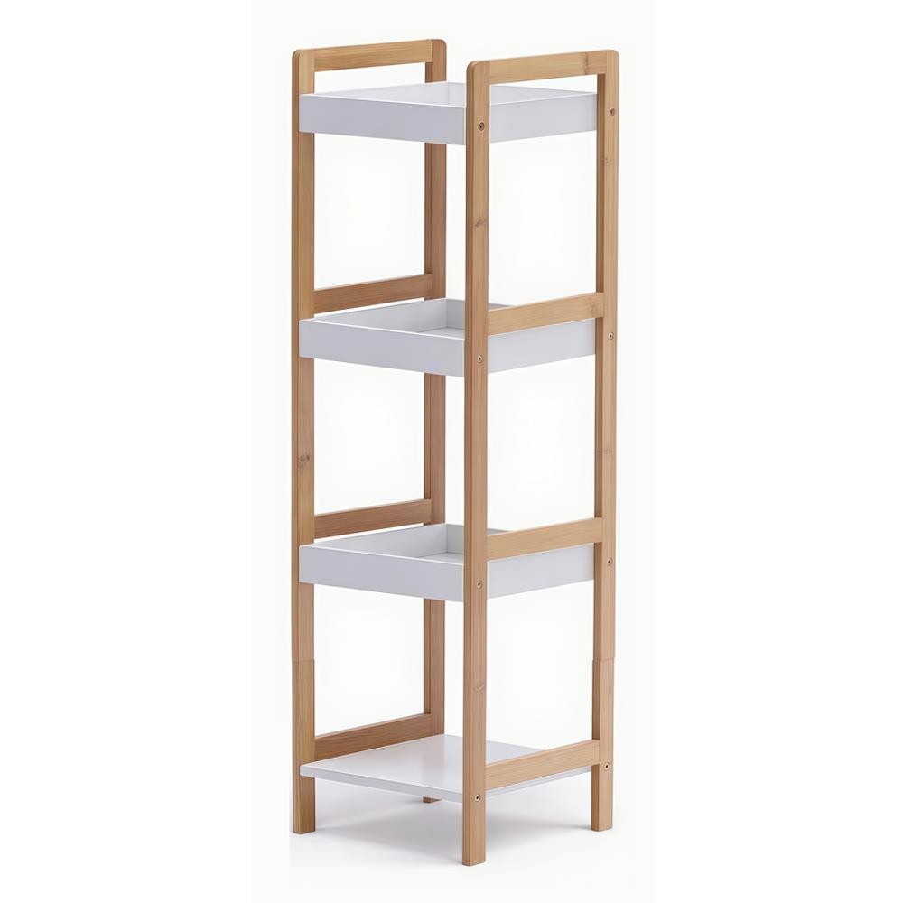 Ραφιέρα 4 επιπέδων Nextdeco μπαμπού Υ98x35x30εκ