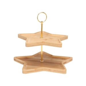 Ορντερβιέρα 2όροφη μπαμπού αστέρι 27×25εκ.