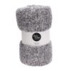 Κουβέρτα sherpa fleece γκρι 150x200εκ.