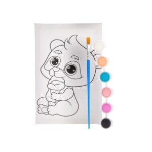 Καμβάς ζωγραφικής με νερομπογιές Next αρκούδακι Υ29,5x19,7x1,7εκ.