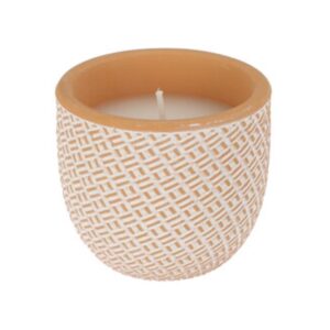 Αρωματικό κερί σιτρονέλα σε γλαστράκι soft terra stone Υ7xØ6εκ.