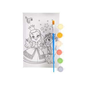 Καμβάς ζωγραφικής με νερομπογιές Next πριγκίπισσα Υ29,5x19,7x1,7εκ.