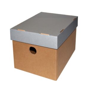 Νext κουτί classic γκρι καπάκι Α5 Υ16x16x22εκ.