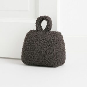 Στοπ πόρτας καφέ 17x7x16εκ.