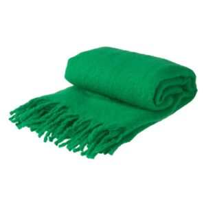 Ριχτάρι με κρόσσια πράσινο 160x130εκ.