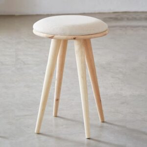 Σκαμπό Nextdeco Natural μασίφ ξύλο Υ51,5xØ34,5εκ.