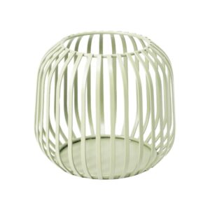 Κηροπήγιο μεταλλικό για ρεσώ πράσινο 12,5x11,4εκ