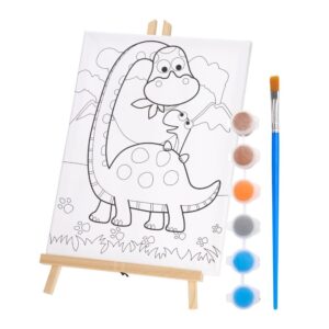 Καβαλέτο ξύλινο με τελάρο δεινόσαυρος 30×40εκ