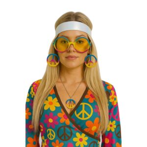 Γυαλιά χίπισσας με σκουλαρίκια