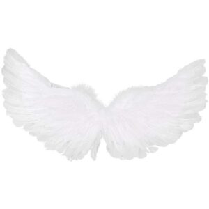 Φτερά και στέκα αγγέλου λευκά 75εκ.