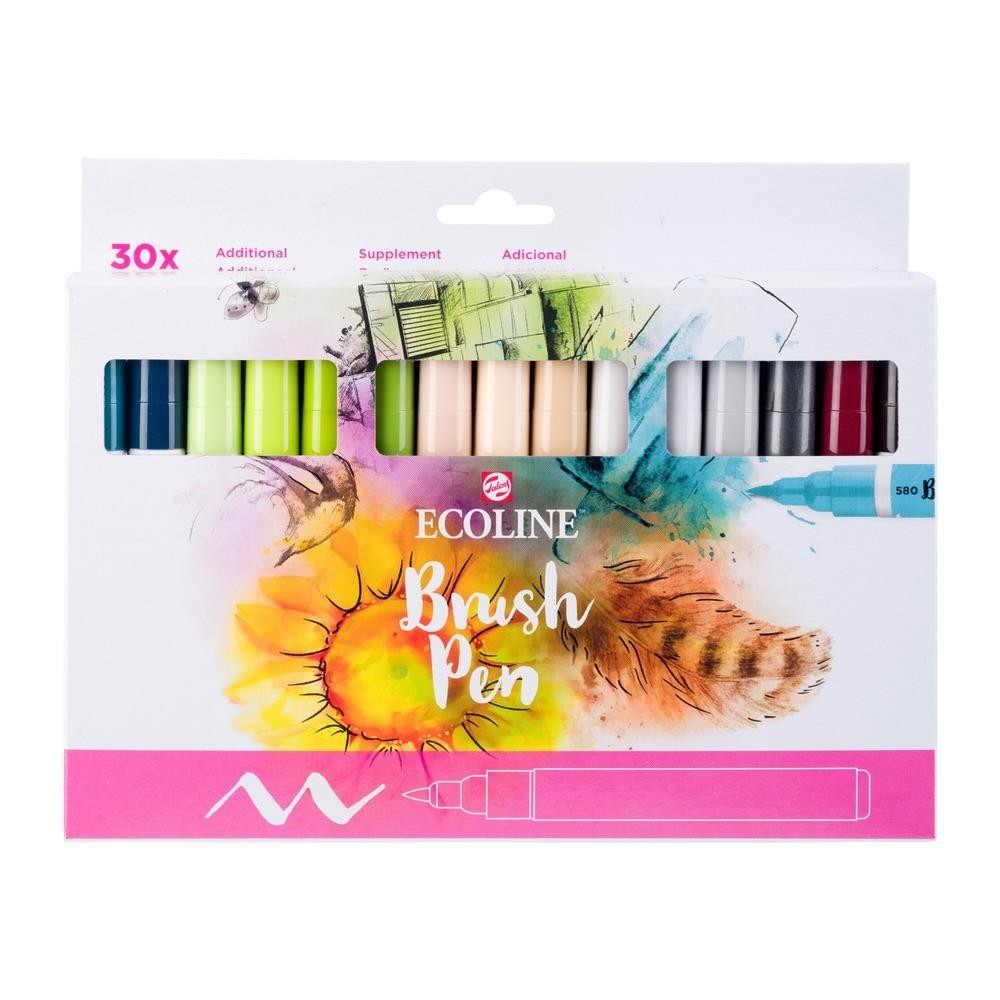 Talens Ecoline Brush Pen Additional μαρκαδόροι 30 χρώματα