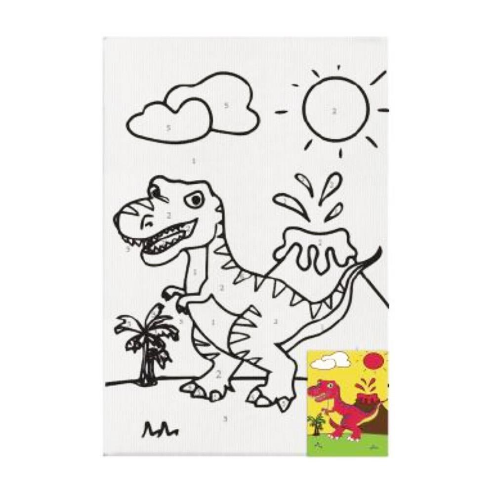 Καμβάς ζωγραφικής με ακρυλικά χρώματα Next δεινόσαυρος 20x30εκ.