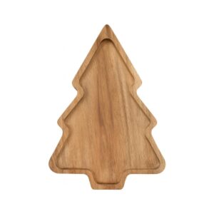 Ξύλινη πιατέλα χριστουγεννιάτικο δέντρο 28,5×20εκ.
