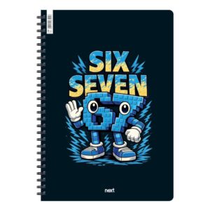 Next Six-Seven τετράδιο σπιράλ 2 θέματα 70 φύλλα 21x29εκ.