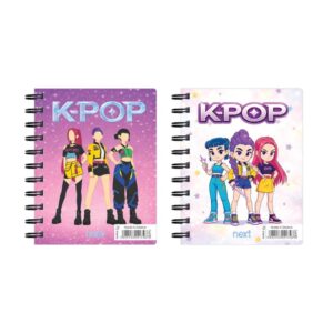 Next K-POP τετράδιο σπιράλ mini με αυτοκόλλητο 8x10εκ. 70φ.