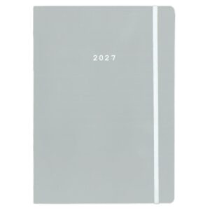 Next ημερολόγιο 2027 Pastel ημερήσιο flexi γκρι με λάστιχο 14x21εκ.
