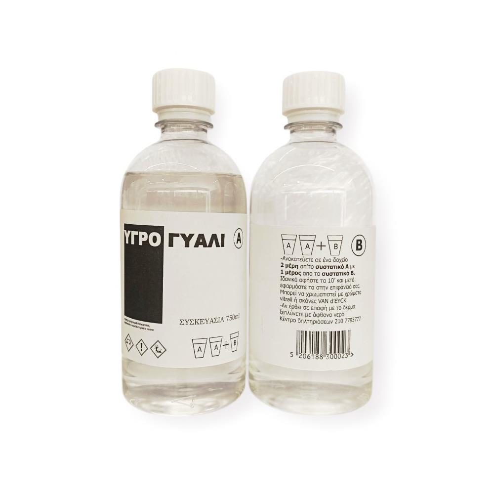 Υγρό γυαλί Crystal Clear 2 συστατικών 750ml.