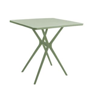 Τραπέζι εξωτερικού χώρου PP Nextdeco λαχανί UV protection Υ71×70×70εκ.