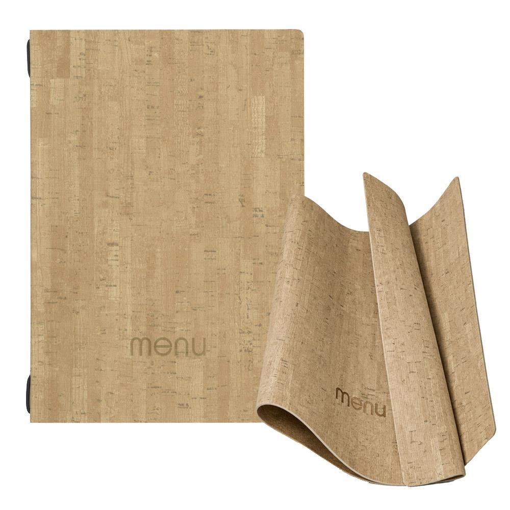 Next μενού εστιατορίου εύκαμπτο Ecoleather cork κρυφό λάστιχο 22,5x32x0,15εκ. πάχος. 2 όψεων μπεζ Δυνατότητα εκτύπωσης