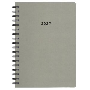 Next ημερολόγιο 2027 classic ημερήσιο σπιράλ γκρι 17x25εκ.  Δυνατότητα εκτύπωσης