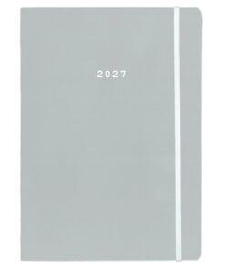 Next ημερολόγιο 2027 Pastel ημερήσιο flexi γκρι με λάστιχο 12x17εκ.