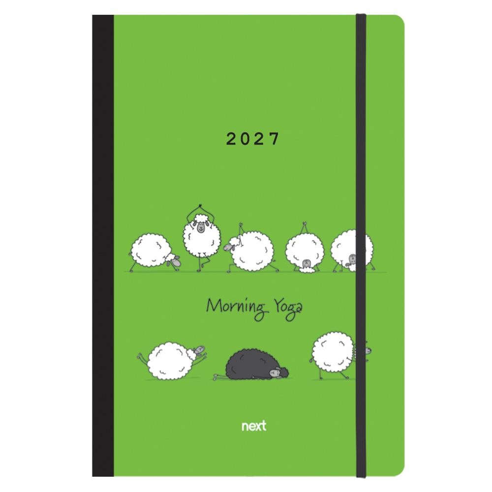 Next ημερολόγιο 2027 Trends Morning Yoga ημερήσιο flexi με λάστιχο 12x17εκ.