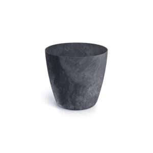 Γλάστρα - κασπώ Beton effect ανθρακί Y14,5xΦ15,8εκ.