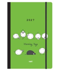 Next ημερολόγιο 2027 Trends Morning Yoga ημερήσιο flexi με λάστιχο 14x21εκ.
