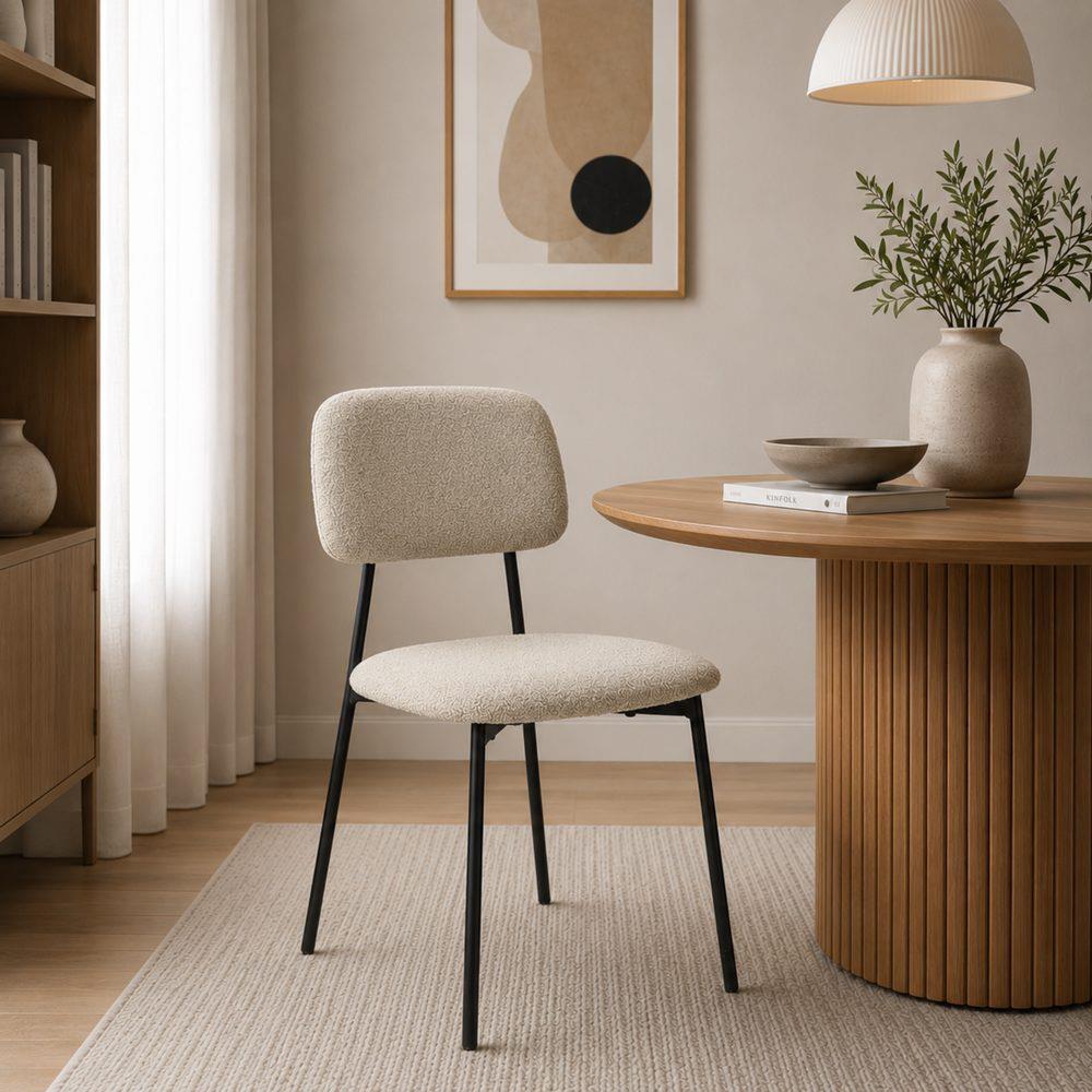 Καρέκλα μεταλλική Nextdeco Rosa μπεζ Υ81x47x52εκ. - Image 4