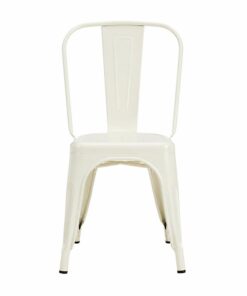 Καρέκλα μεταλλική Nextdeco Loft στοιβαζόμενη ivory 45x48xΥ85εκ - Image 4